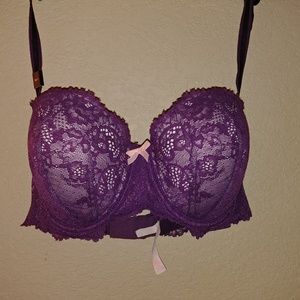 VIctoria’s Secret purple lace bra 34DD
